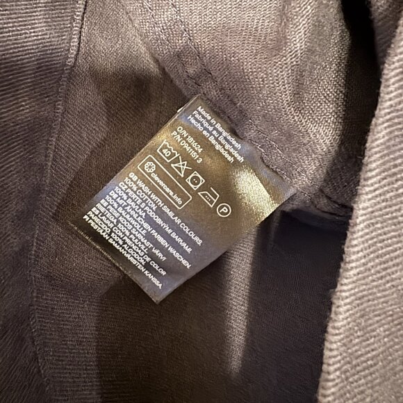 H&M Navy Blue Zip-Up Utility Jacket Men's Size L - Picture 5 of 6